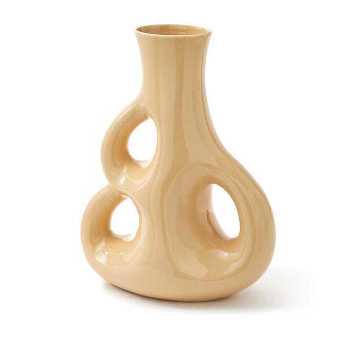 Pols Potten Three Ears Vase in Beige Ceramic – Medium