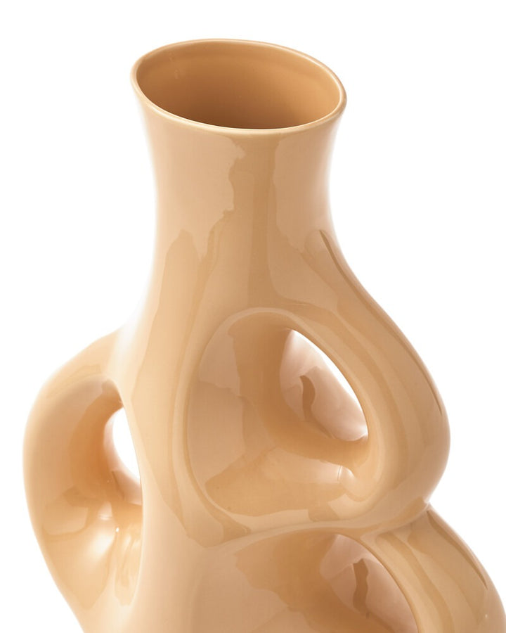 Pols Potten Three Ears Vase in Beige Ceramic – Medium