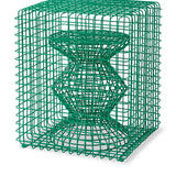 Pols Potten Wire Zig Zag Stool –  Green