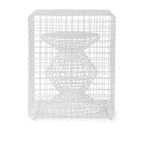 Pols Potten Wire Zig Zag Stool – White