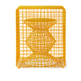 Pols Potten Wire Zig Zag Stool –  Yellow