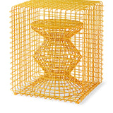 Pols Potten Wire Zig Zag Stool –  Yellow