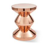 Pols Potten Zig Zag Metal Stool – Rose Gold