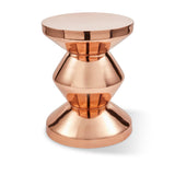 Pols Potten Zig Zag Metal Stool – Rose Gold