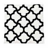 Monochrome Quatrefoil Cushion Cover – Open Box Return