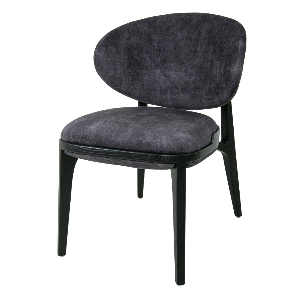 RV Astley Cahors Dining Chair – Dark Grey Velvet