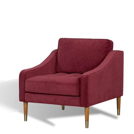 RV Astley Edna Armchair Ruby Velvet Shropshire Design