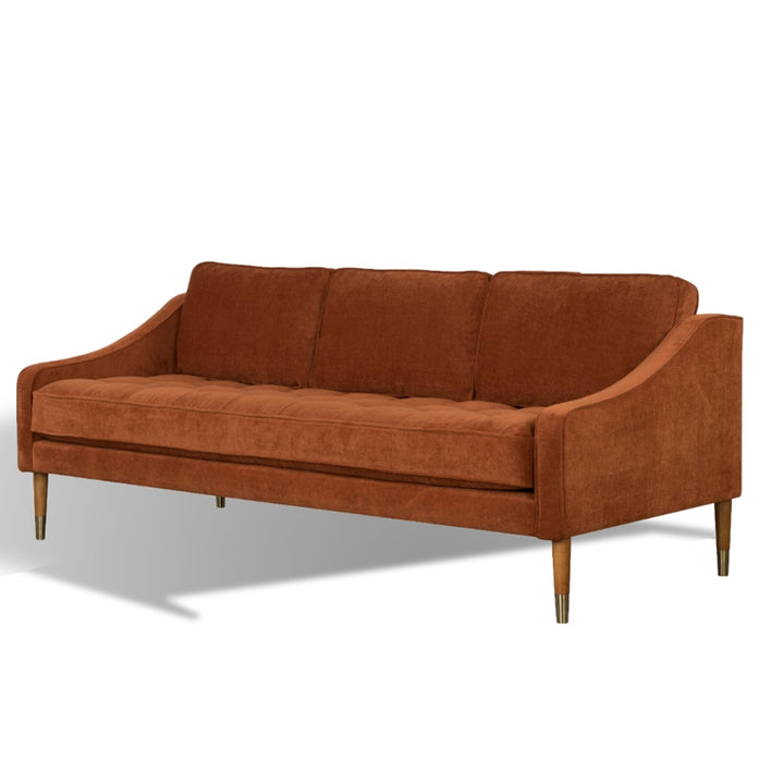 RV Astley Edna Sofa – Terracotta Velvet