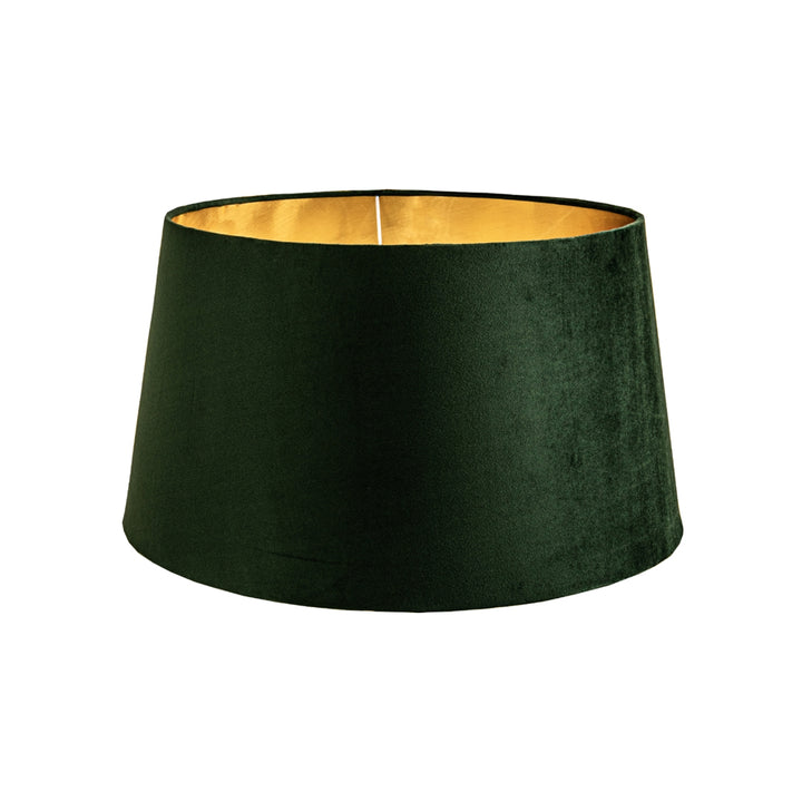 RV Astley Green Velvet Shade with Gold Lining – 56cm