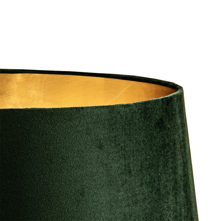 RV Astley Green Velvet Shade with Gold Lining – 56cm