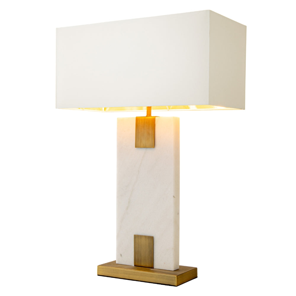 RV Astley Nahanni Table Lamp – White Marble