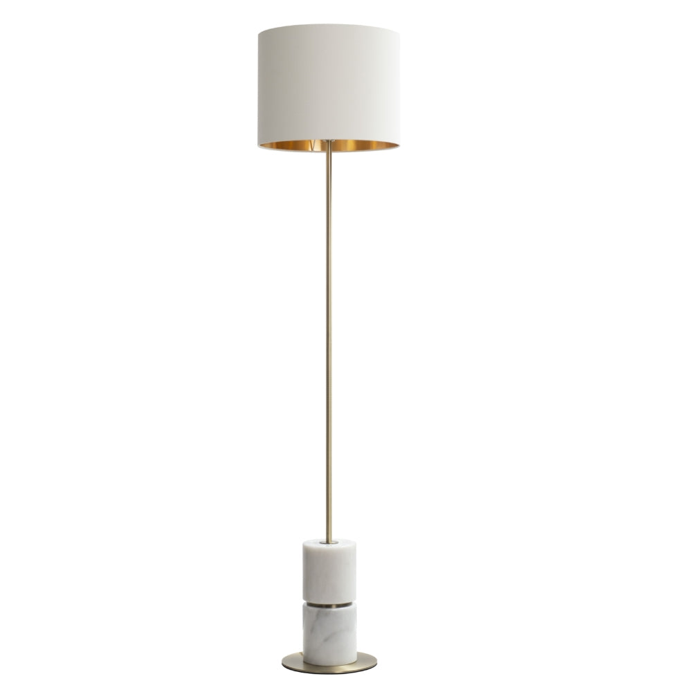 RV Astley Robyn Floor Lamp – White Marble