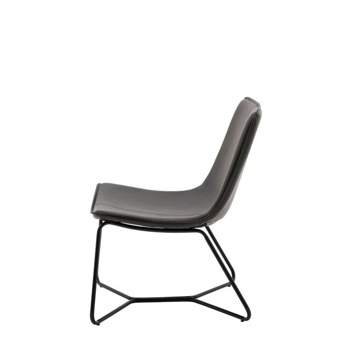 Randolph Lounge Chair – Charcoal