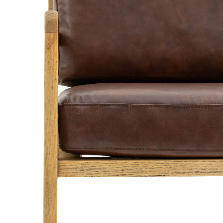 Ravella Lounge Chair – Antique Brown Leather