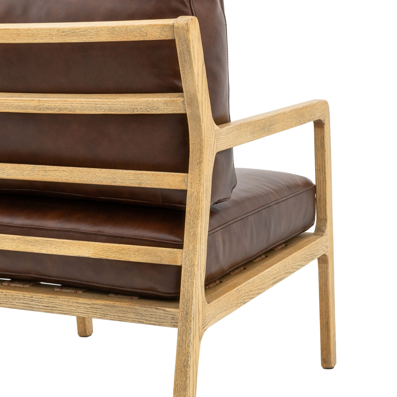 Ravella Lounge Chair – Antique Brown Leather – Shropshire Design