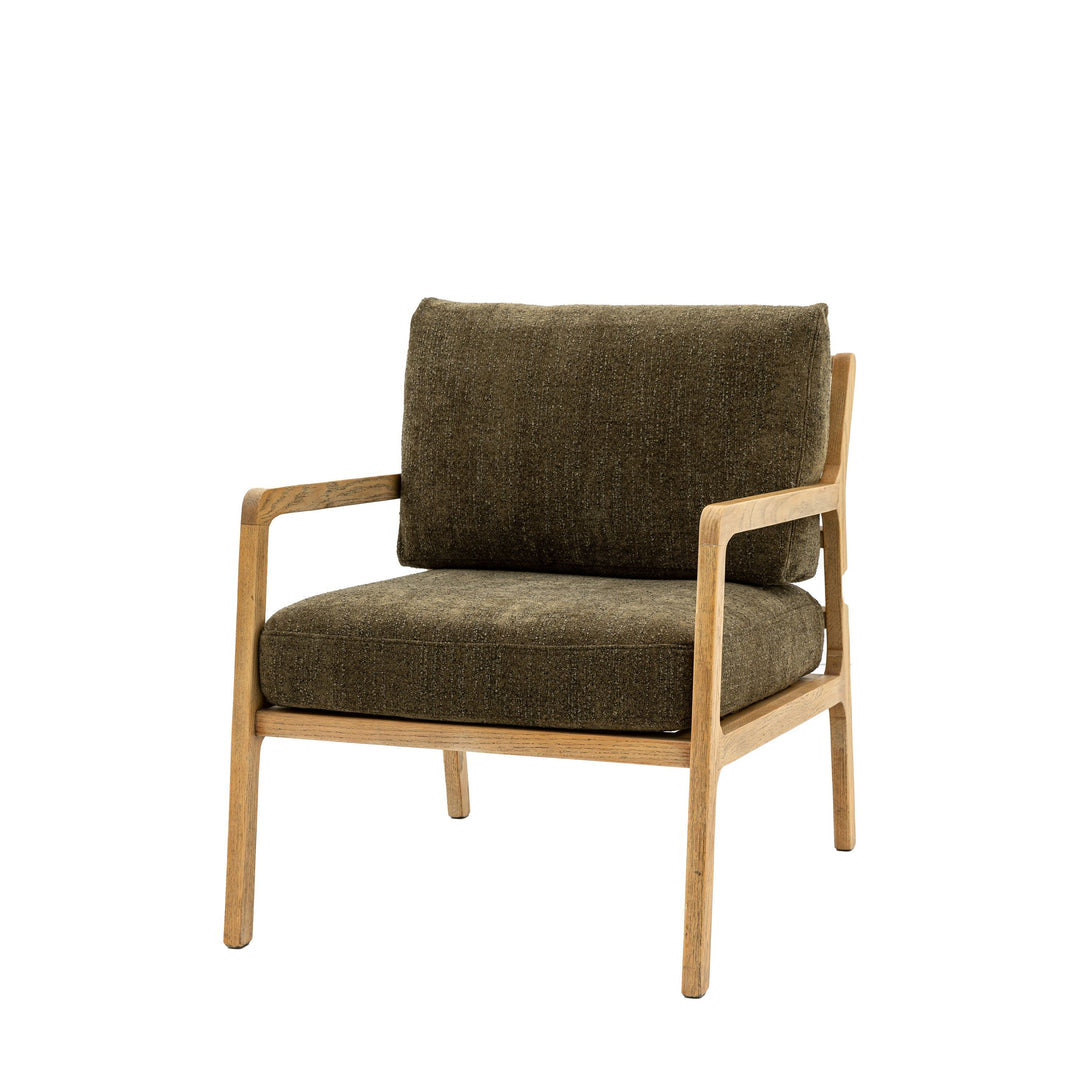 Ravella Lounge Chair – Moss Green