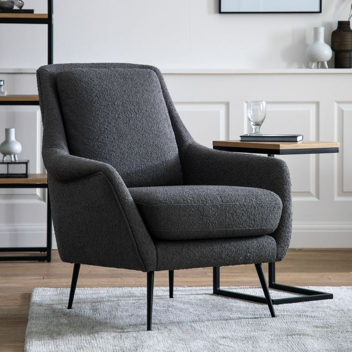 Raya Armchair – Dark Grey