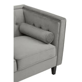 Rayla 3-Seater Sofa – Grey Velvet