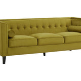 Rayla 3-Seater Sofa – Olive Velvet