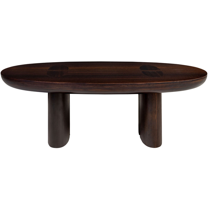 Raylen Coffee Table in Smoked Eucalyptus Veneer – Small