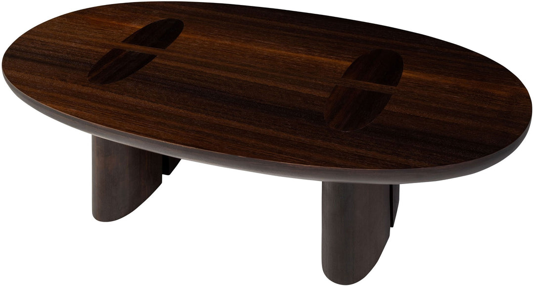 Raylen Coffee Table in Smoked Eucalyptus Veneer – Small