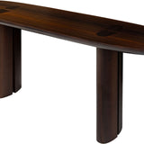 Raylen Console Table in Smoked Eucalyptus Veneer – Large
