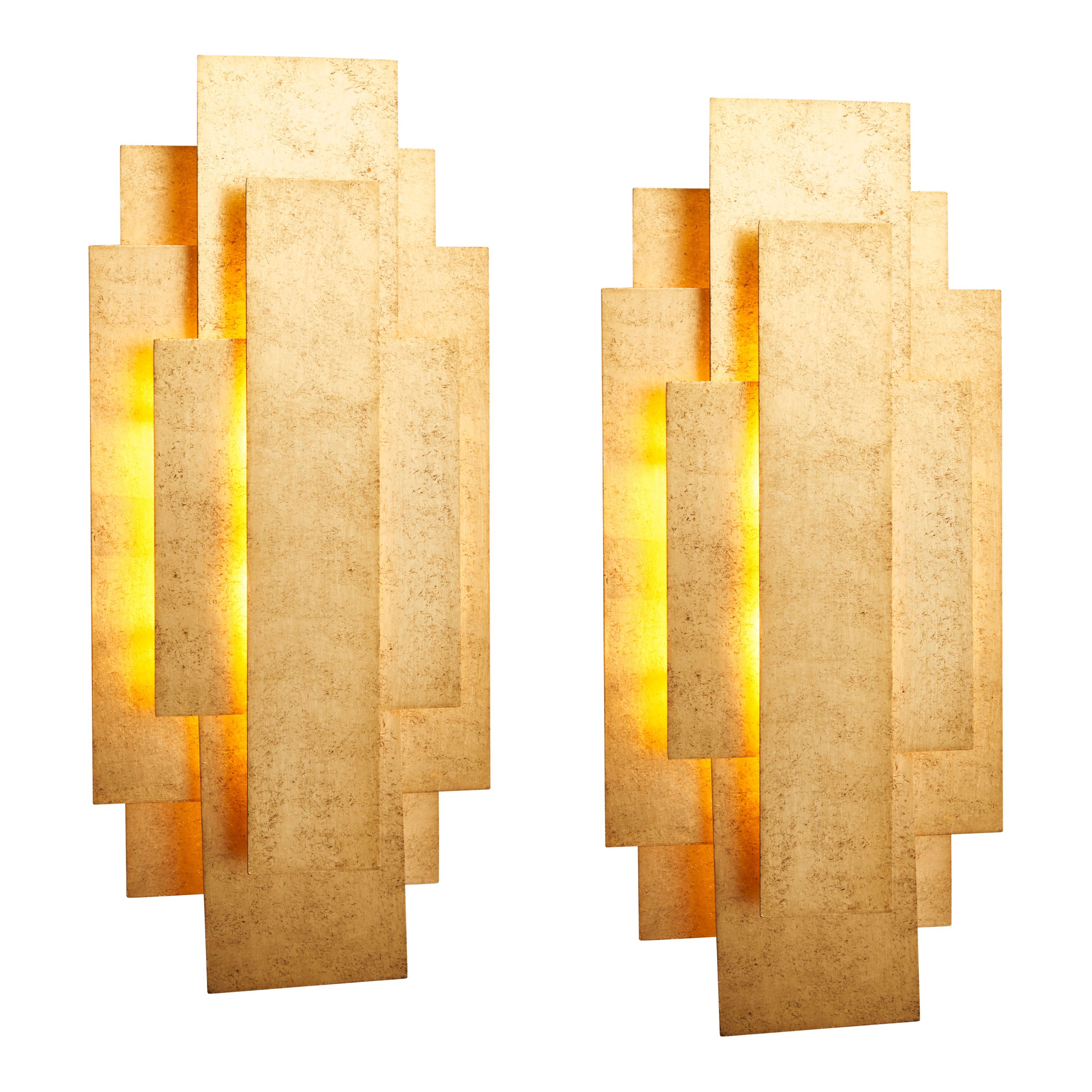 Regent Wall Light – Gold – Set of 2