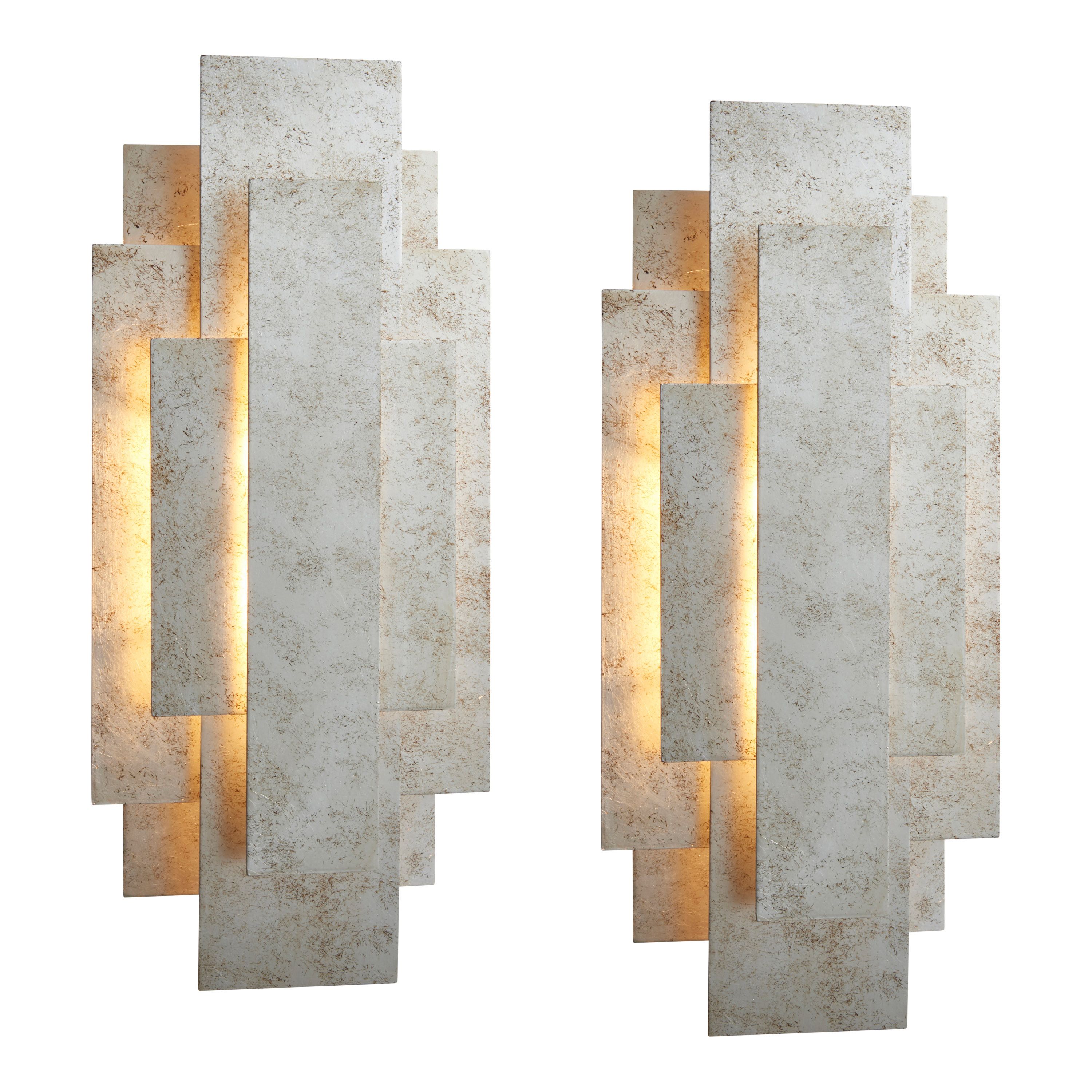 Regent Wall Light – Silver – Set of 2