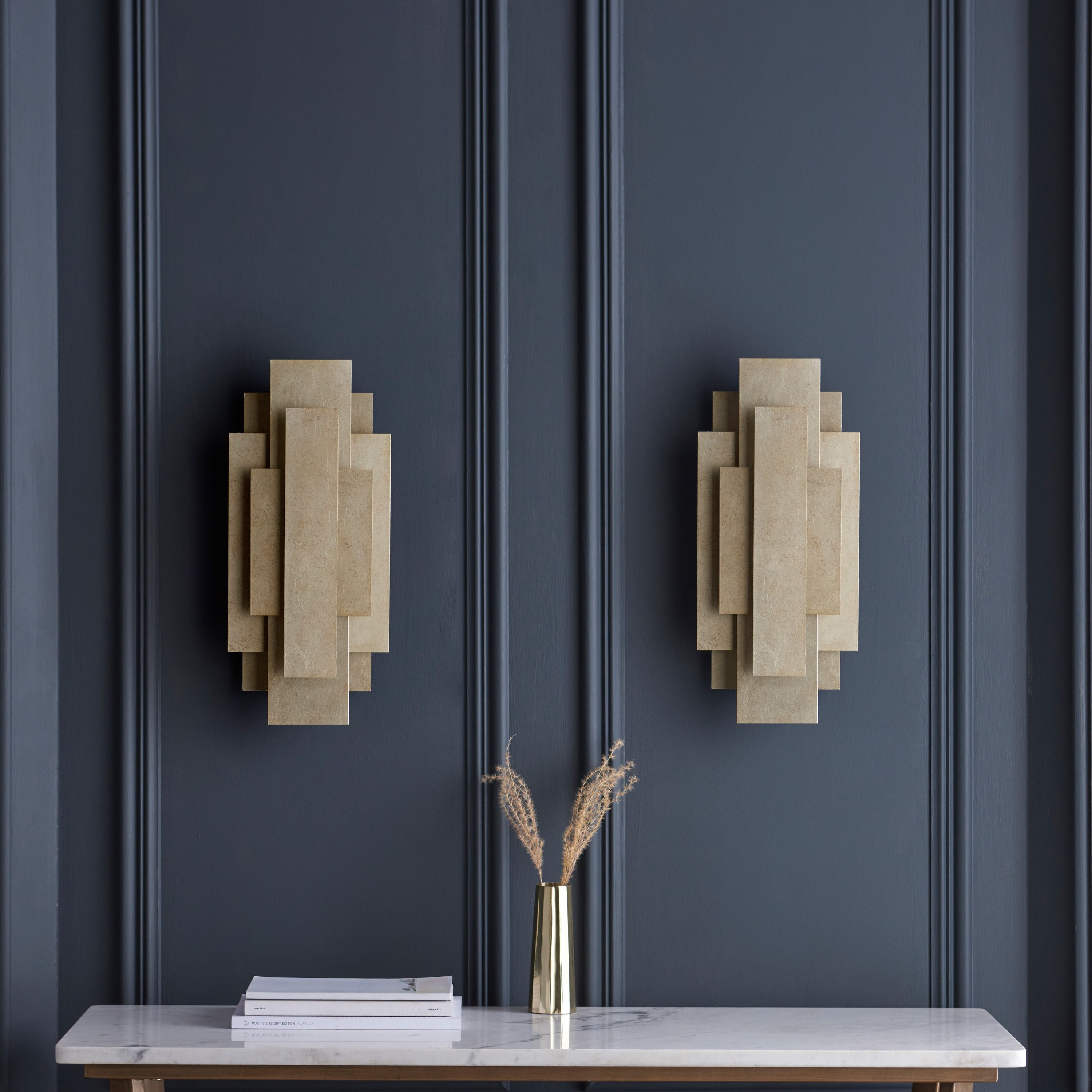 Regent Wall Light – Silver – Set of 2