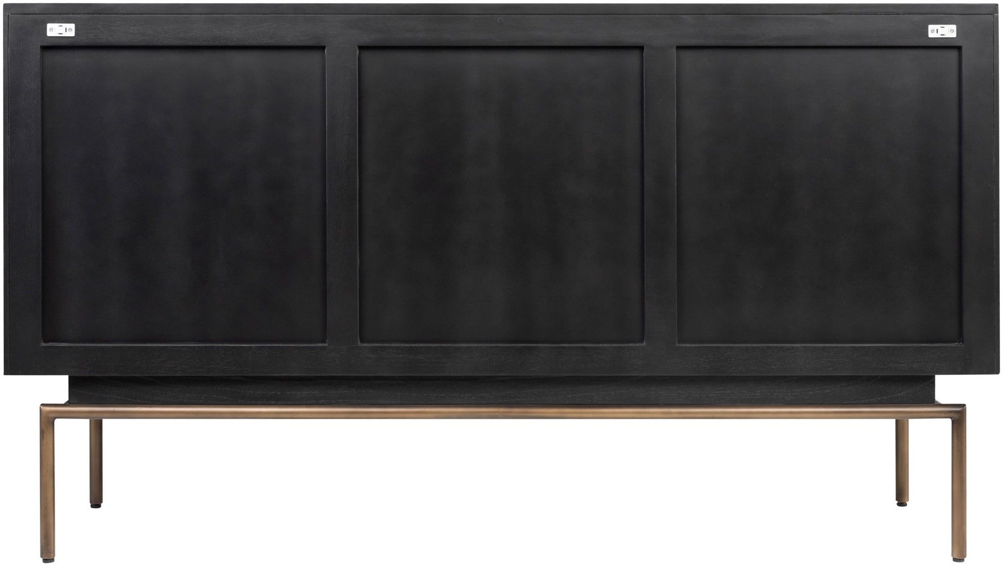 Relino Sideboard with Mindi Wood and Dark Brass Metal – Shropshire Design