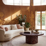 Richmond Interiors Orchid Marble Coffee Table – Burgundy