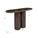 Richmond Interiors Almundi Console Table – Chocolate Brown