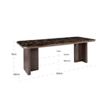 Richmond Interiors Almundi Dining Table – Chocolate Brown