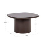 Richmond Interiors Almundi End Table – Chocolate Brown
