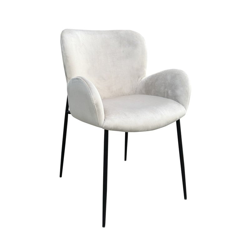 Richmond Interiors Amber Chair – Khaki Velvet