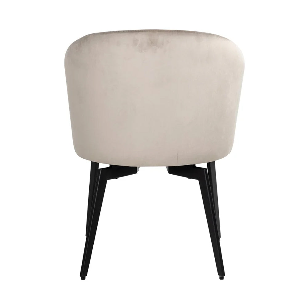 Richmond Interiors Amphara Dining Chair – Khaki Velvet