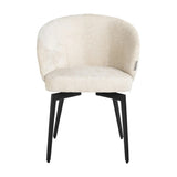 Richmond Interiors Amphara Dining Chair – White Chenille