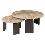 Richmond Interiors Bayonne Coffee Tables – Bronze – Set of 2
