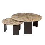 Richmond Interiors Bayonne Coffee Tables – Bronze – Set of 2