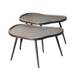 Richmond Interiors Bean Coffee Table – Set of 2 – Bronze