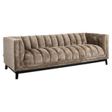 Richmond Interiors Beaudy Sofa in Stone Chenille