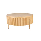 Richmond Interiors Belfort Round Coffee Table – Natural Oak