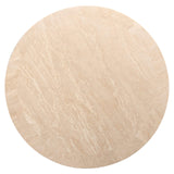 Richmond Interiors Biltmore Round Coffee Table - Beige Travertine