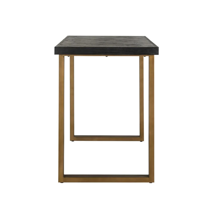 Richmond Interiors Blackbone Brass Bar Table