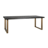 Richmond Interiors Blackbone Brass Dining Table – 220cm