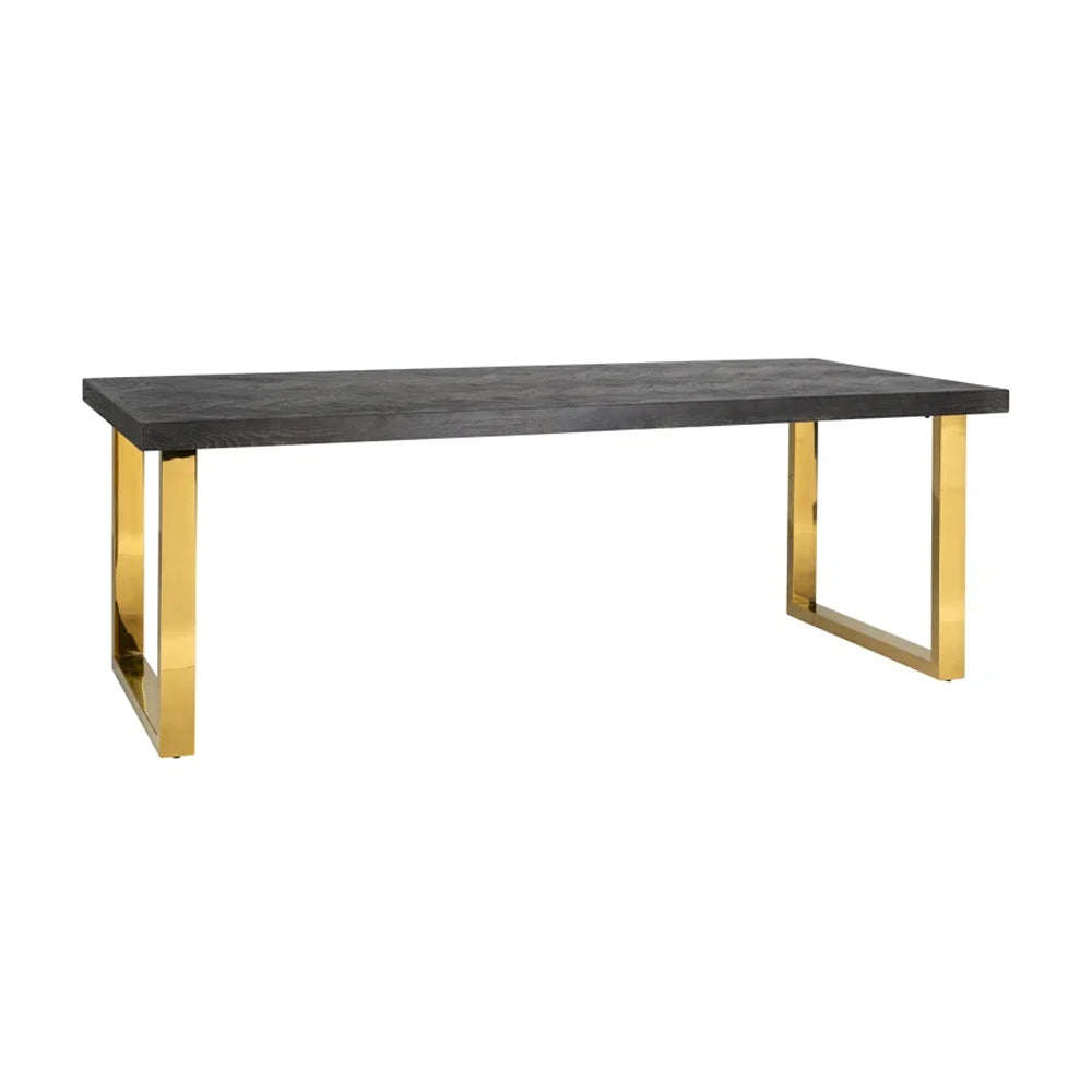 Richmond Interiors Blackbone Gold Dining Table – 220cm