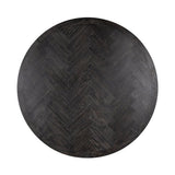 Richmond Interiors Blackbone Round Dining Table – Silver Finish – Excess Stock