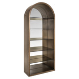 Richmond Interiors Bowic Display Cabinet – Brushed Gold
