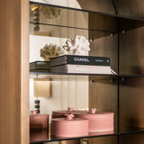 Richmond Interiors Bowic Display Cabinet – Brushed Gold