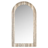 Richmond Interiors Calvo Mirror – Grey Faux Travertine